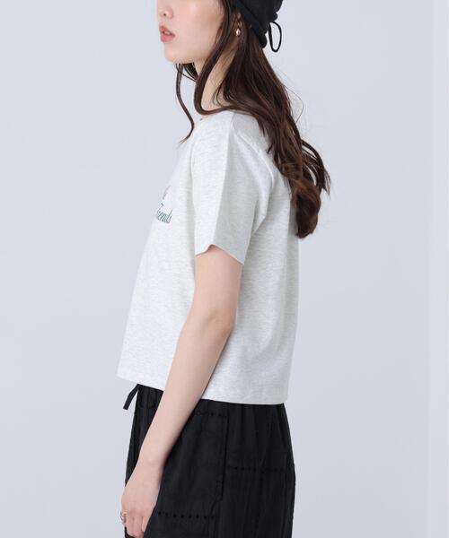 FREE'S MART（フリーズマート）の「◆ロゴプリントコンパクトＴシャツ（Tシャツ/カットソー・レディース・ブラック/ホワイト系その他/ホワイト/ブルー・FREE）」の22枚目の写真