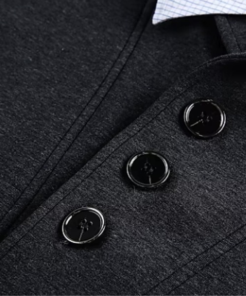 U:UME(ユーム)の「Fake Two Shirt Patchwork Sweat(スウェット・メンズ・ダークグレー/ブラック・X-LARGE/LARGE/MEDIUM/XX-LARGE)」の5枚目の写真