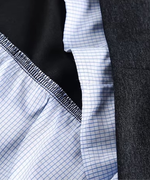 U:UME(ユーム)の「Fake Two Shirt Patchwork Sweat(スウェット・メンズ・ダークグレー/ブラック・X-LARGE/LARGE/MEDIUM/XX-LARGE)」の6枚目の写真
