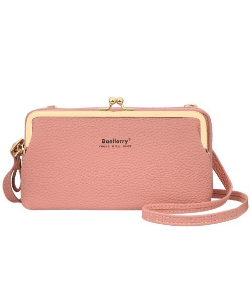 BACKYARD FAMILY（バックヤードファミリー）の「スマホポーチ お財布ポシェット blbag01（ショルダーバッグ・レディース・スモークピンク/レッド/ブラック/イエロー/グレー/ブルー/ライトピンク・FREE）」の7枚目の写真