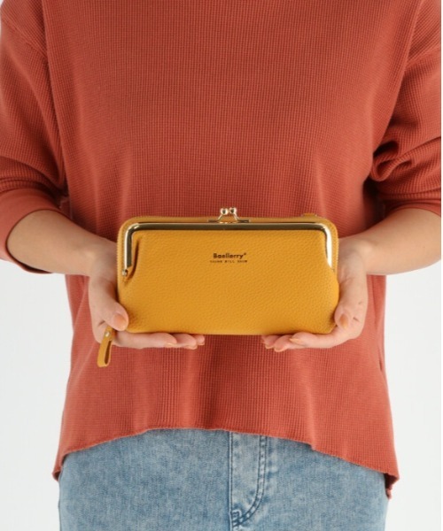 BACKYARD FAMILY（バックヤードファミリー）の「スマホポーチ お財布ポシェット blbag01（ショルダーバッグ・レディース・スモークピンク/レッド/ブラック/イエロー/グレー/ブルー/ライトピンク・FREE）」の11枚目の写真