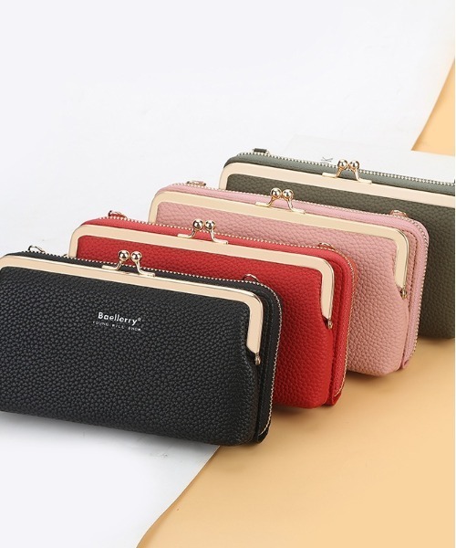 BACKYARD FAMILY（バックヤードファミリー）の「スマホポーチ お財布ポシェット blbag01（ショルダーバッグ・レディース・スモークピンク/レッド/ブラック/イエロー/グレー/ブルー/ライトピンク・FREE）」の22枚目の写真