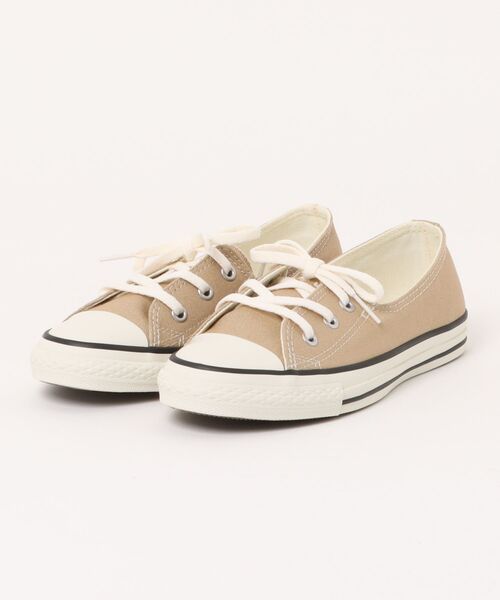 CONVERSE(コンバース)の「converse コンバース ALL STAR LP PUMPS OX レディースシューズ バレエスニーカー(オールスターLPパンプスOX)(バレエシューズ・レディース・ベージュ・22.5cm/23.0cm/23.5cm/24.0cm/24.5cm/25.0cm)」の1枚目の写真