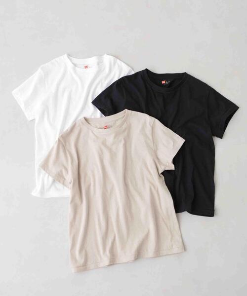 HANES(ヘインズ)の「Hanes/Hanes×DODOJEAN 3PクルーネックTシャツ(Tシャツ/カットソー・レディース・プラチナム・FREE)」の2枚目の写真