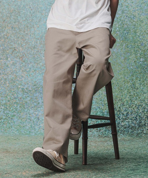 THEOREM(セオレム)の「mp14977- Hard Workers Wide Chino Pants ワイドチノパンツ(TRM-3661)(チノパンツ・メンズ・ネイビー/ベージュ/ブラック・S/L/M/XL)」の4枚目の写真