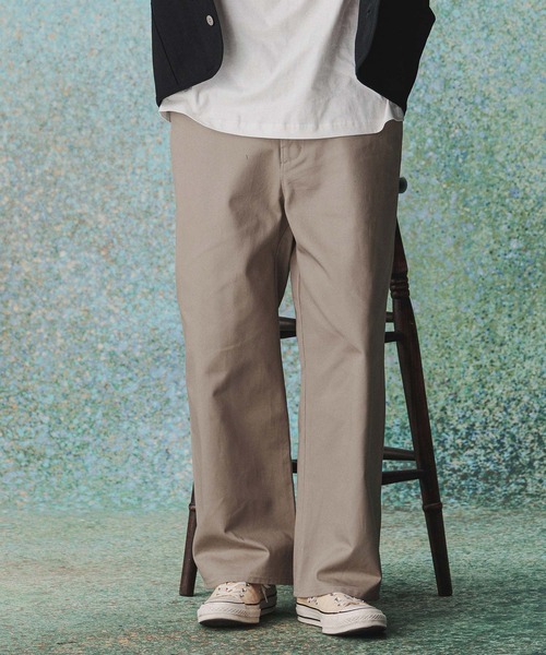 THEOREM(セオレム)の「mp14977- Hard Workers Wide Chino Pants ワイドチノパンツ(TRM-3661)(チノパンツ・メンズ・ネイビー/ベージュ/ブラック・S/L/M/XL)」の5枚目の写真