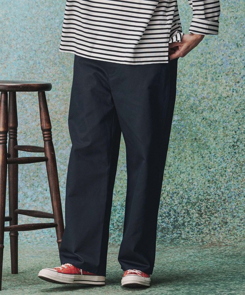 THEOREM(セオレム)の「mp14977- Hard Workers Wide Chino Pants ワイドチノパンツ(TRM-3661)(チノパンツ・メンズ・ネイビー/ベージュ/ブラック・S/L/M/XL)」の16枚目の写真