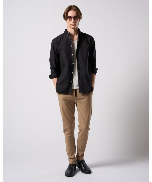 wjk（ダヴルジェイケイ）の「3D banana slim pants（チノパンツ・メンズ・ブラック/ベージュ・SMALL/MEDIUM/LARGE/X-LARGE）」の19枚目の写真