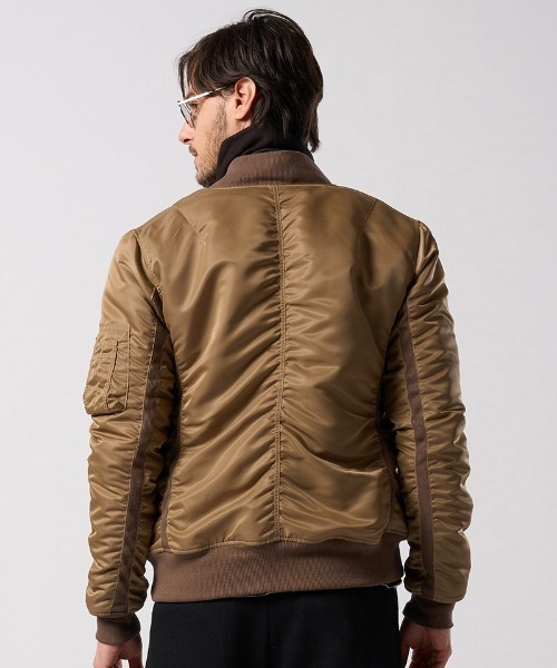 wjk(ダヴルジェイケイ)の「mj11519- Neo MA-1 フライトジャケット(2055 ny27j)(ミリタリージャケット・メンズ・ベージュ系その他/カーキ/ブラック・S/M/L/XL)」の9枚目の写真
