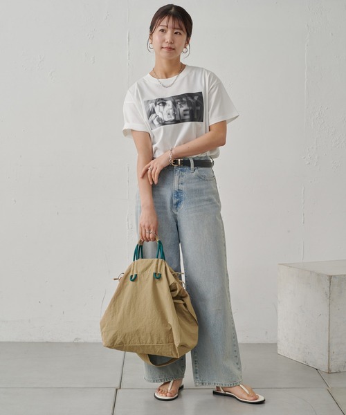 COLONY 2139（コロニートゥーワンスリーナイン）の「MANYQUIET ロゴTシャツ（Tシャツ/カットソー・レディース・ライトグレー/ホワイト/ブラック・FREE）」の5枚目の写真
