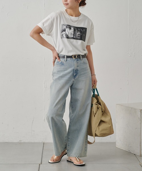 COLONY 2139（コロニートゥーワンスリーナイン）の「MANYQUIET ロゴTシャツ（Tシャツ/カットソー・レディース・ライトグレー/ホワイト/ブラック・FREE）」の6枚目の写真