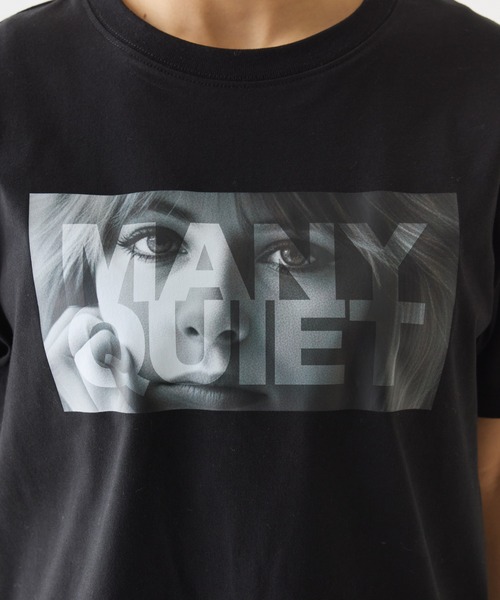 COLONY 2139（コロニートゥーワンスリーナイン）の「MANYQUIET ロゴTシャツ（Tシャツ/カットソー・レディース・ライトグレー/ホワイト/ブラック・FREE）」の22枚目の写真