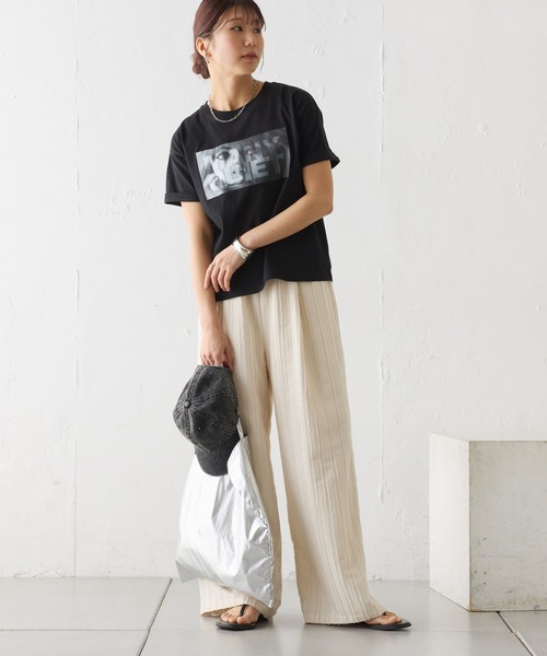 COLONY 2139（コロニートゥーワンスリーナイン）の「MANYQUIET ロゴTシャツ（Tシャツ/カットソー・レディース・ライトグレー/ホワイト/ブラック・FREE）」の11枚目の写真