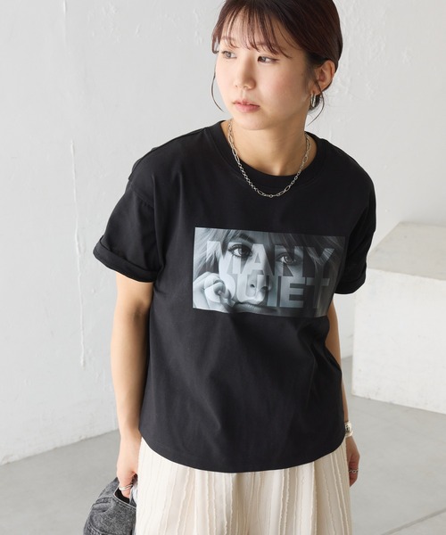 COLONY 2139（コロニートゥーワンスリーナイン）の「MANYQUIET ロゴTシャツ（Tシャツ/カットソー・レディース・ライトグレー/ホワイト/ブラック・FREE）」の8枚目の写真