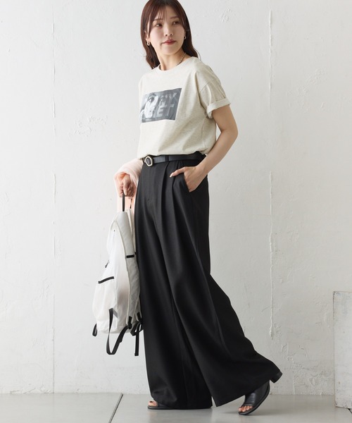 COLONY 2139（コロニートゥーワンスリーナイン）の「MANYQUIET ロゴTシャツ（Tシャツ/カットソー・レディース・ライトグレー/ホワイト/ブラック・FREE）」の14枚目の写真