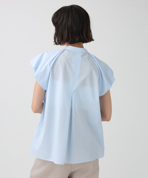 BABYLONE（バビロン）の「タックパフスリーブブラウス（シャツ/ブラウス・レディース・ブラック/ブルー/ホワイト・フリー）」の7枚目の写真