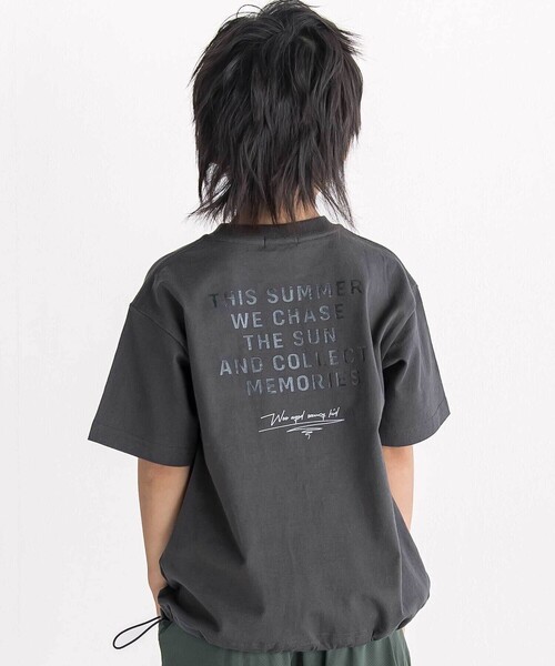 WASK(ワスク)の「【速乾】ドロストロゴポケットBIGTシャツ(Tシャツ/カットソー・キッズ・ホワイト/ブラック・150cm/160cm/140cm)」の17枚目の写真