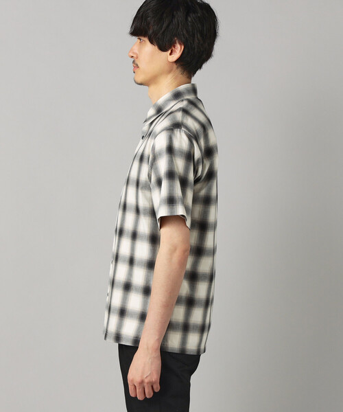 COMME CA MEN(コムサメン)の「オンブレチェック 半袖レギュラーカラーシャツ(シャツ/ブラウス・メンズ・ダークブラウン/グレー系その他・S/M/L)」の14枚目の写真