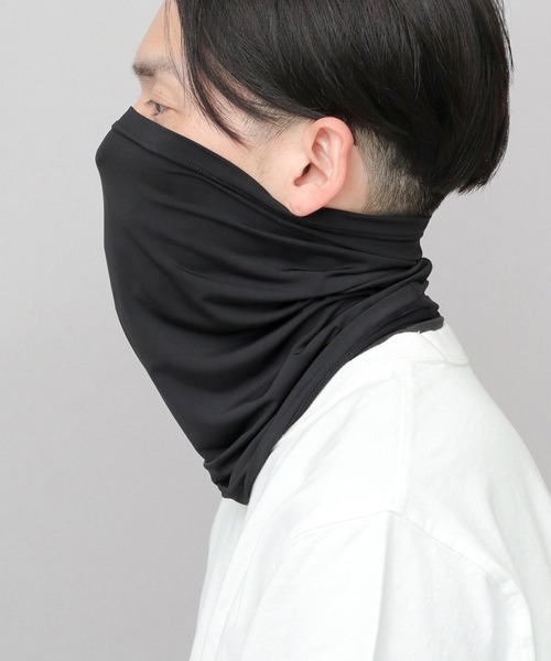 COLEMAN(コールマン)の「COOL&UVカット ストレッチ ネックカバー (接触冷感・UVカット)(ネックウォーマー/スヌード・メンズ・ブラック・FREE)」の5枚目の写真