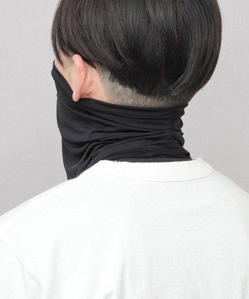COLEMAN(コールマン)の「COOL&UVカット ストレッチ ネックカバー (接触冷感・UVカット)(ネックウォーマー/スヌード・メンズ・ブラック・FREE)」の4枚目の写真
