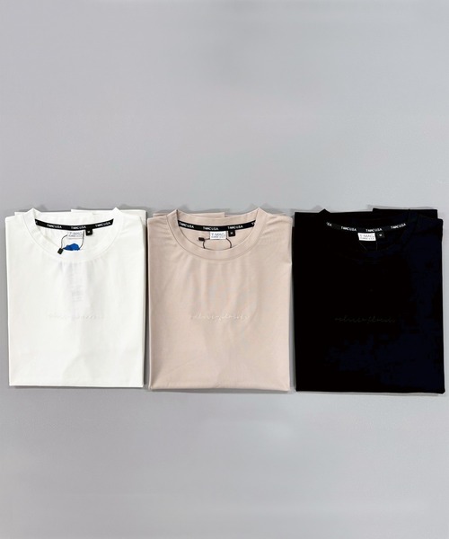 T-MAC OUTING(ティーマック アウティング)の「接触冷感 冷感ポンチ 筆記体ロゴ刺繍 半袖Tシャツ(Tシャツ/カットソー・メンズ・ホワイト/ブラック/グレイッシュベージュ・M/LL/L)」の10枚目の写真