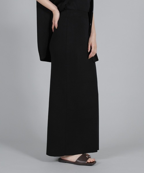 select MOCA Et(セレクトモカエト)の「【Et】Simple Knit Tight Skirt(スカート・レディース・ベージュ/ブラック・FREE)」の5枚目の写真