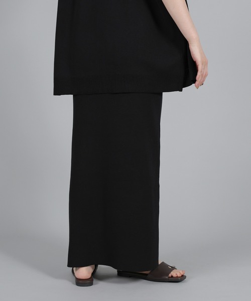 select MOCA Et(セレクトモカエト)の「【Et】Simple Knit Tight Skirt(スカート・レディース・ベージュ/ブラック・FREE)」の8枚目の写真