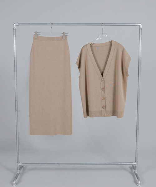 select MOCA Et(セレクトモカエト)の「【Et】Simple Knit Tight Skirt(スカート・レディース・ベージュ/ブラック・FREE)」の21枚目の写真