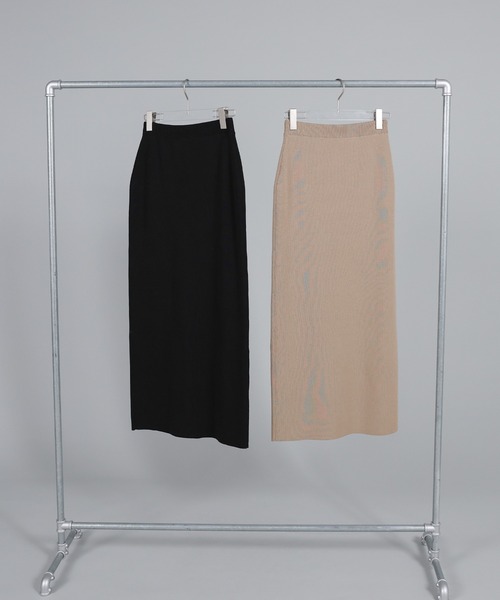 select MOCA Et(セレクトモカエト)の「【Et】Simple Knit Tight Skirt(スカート・レディース・ベージュ/ブラック・FREE)」の11枚目の写真