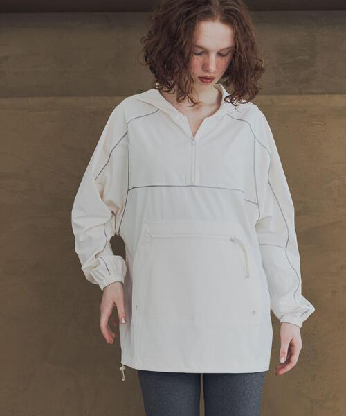 URBAN RESEARCH(アーバンリサーチ)の「『UVカット』Swim URBAN RESEARCH スイム パッカブルアノラック(水着・レディース・キャメル/ネイビー/アイボリー・FREE)」の1枚目の写真
