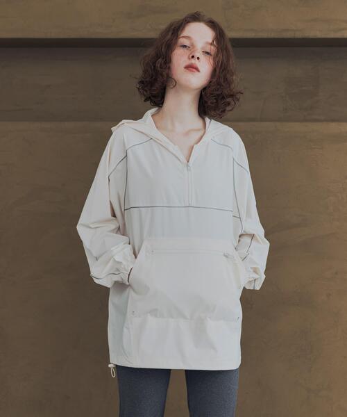 URBAN RESEARCH(アーバンリサーチ)の「『UVカット』Swim URBAN RESEARCH スイム パッカブルアノラック(水着・レディース・キャメル/ネイビー/アイボリー・FREE)」の5枚目の写真