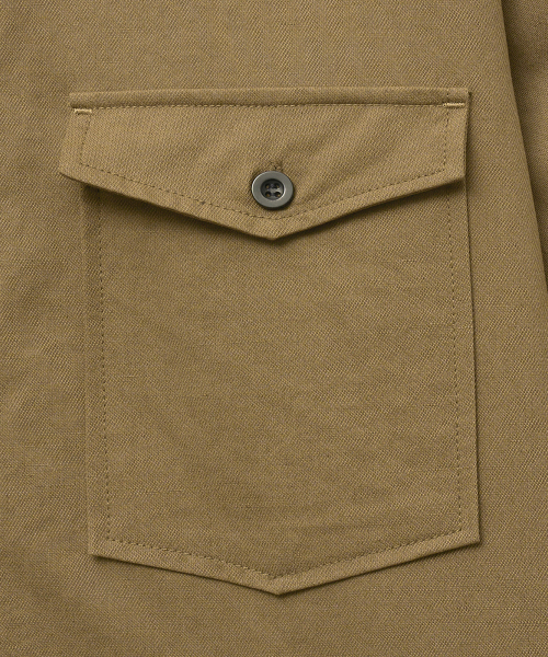 NOIRER（ノイア）の「リネンコットンルーズフィットワークシャツ（ブラウンベージュ）（シャツ/ブラウス・メンズ・その他・48/50/52）」の5枚目の写真