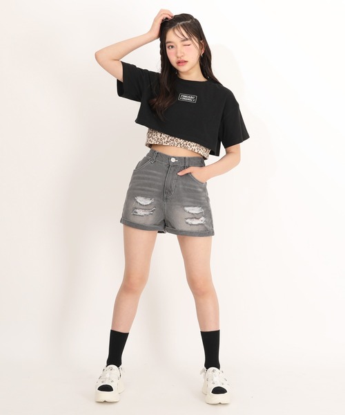 PINKHUNT(ピンクハント)の「PINKHUNT 接触冷感 デニムショートパンツ 1671K(その他パンツ・キッズ・ブラック/ブルー・120cm/130cm/150cm/160cm/140cm)」の5枚目の写真