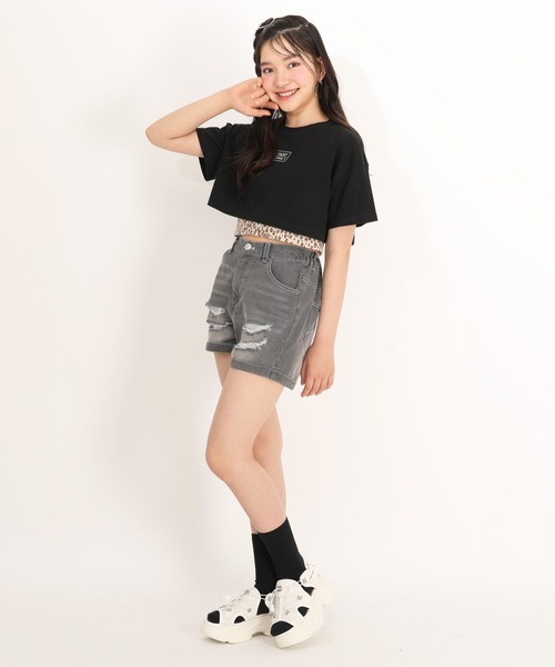 PINKHUNT(ピンクハント)の「PINKHUNT 接触冷感 デニムショートパンツ 1671K(その他パンツ・キッズ・ブラック/ブルー・120cm/130cm/150cm/160cm/140cm)」の6枚目の写真