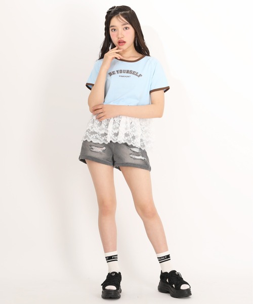 PINKHUNT(ピンクハント)の「PINKHUNT 接触冷感 デニムショートパンツ 1671K(その他パンツ・キッズ・ブラック/ブルー・120cm/130cm/150cm/160cm/140cm)」の8枚目の写真