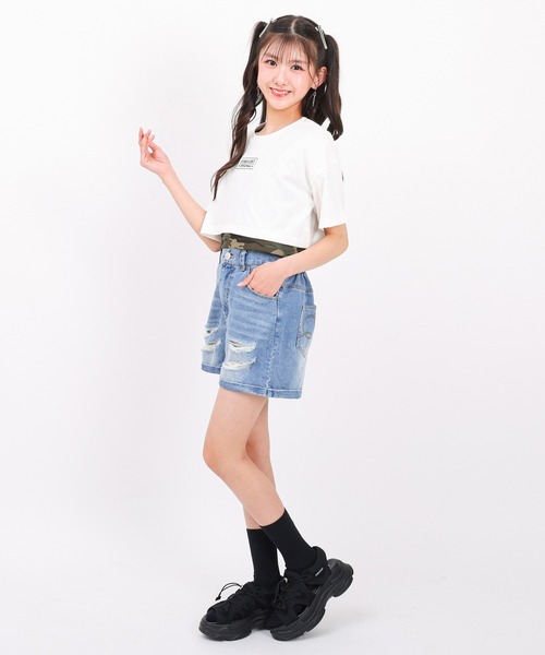 PINKHUNT(ピンクハント)の「PINKHUNT 接触冷感 デニムショートパンツ 1671K(その他パンツ・キッズ・ブラック/ブルー・120cm/130cm/150cm/160cm/140cm)」の12枚目の写真