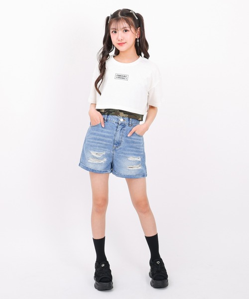 PINKHUNT(ピンクハント)の「PINKHUNT 接触冷感 デニムショートパンツ 1671K(その他パンツ・キッズ・ブラック/ブルー・120cm/130cm/150cm/160cm/140cm)」の14枚目の写真