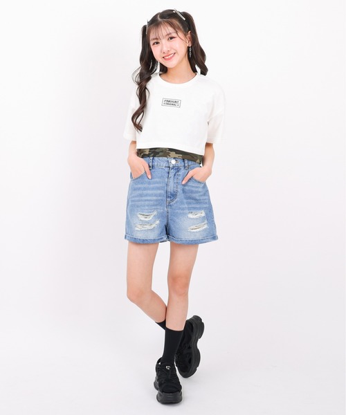 PINKHUNT(ピンクハント)の「PINKHUNT 接触冷感 デニムショートパンツ 1671K(その他パンツ・キッズ・ブラック/ブルー・120cm/130cm/150cm/160cm/140cm)」の15枚目の写真