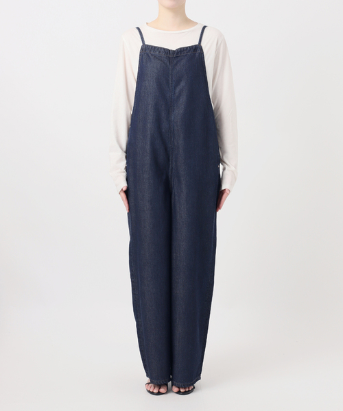 B.C STOCK（ベーセーストック）の「《追加》ウォッシャブル / DU JOUR / デュ ジュール BK-BOW JEAN SALOPETTE（サロペット/オーバーオール・レディース・ネイビー・FREE）」の11枚目の写真