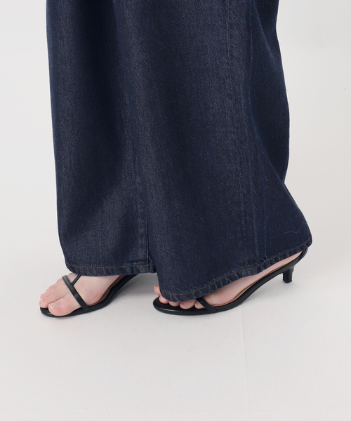 B.C STOCK（ベーセーストック）の「《追加》ウォッシャブル / DU JOUR / デュ ジュール BK-BOW JEAN SALOPETTE（サロペット/オーバーオール・レディース・ネイビー・FREE）」の21枚目の写真