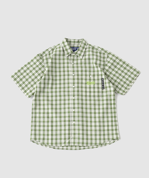 BOTT(ボット)の「BoTT / ボット PLAID SS SHIRT(シャツ/ブラウス・メンズ・レッド/グリーン/ブラック・MEDIUM/SMALL)」の15枚目の写真