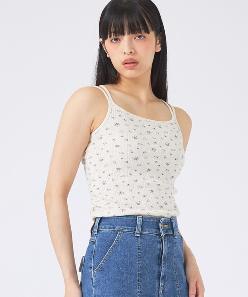 JEMORGAN(ジェーイーモーガン)の「【JEMORGAN/ジェーイーモーガン】花柄キャミソール/JG751-59S/花柄/キャミソール/フライス(キャミソール・レディース・その他1/ネイビー/レッド/ブルー・フリー)」の2枚目の写真