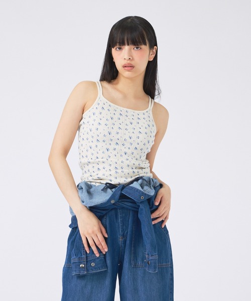 JEMORGAN(ジェーイーモーガン)の「【JEMORGAN/ジェーイーモーガン】花柄キャミソール/JG751-59S/花柄/キャミソール/フライス(キャミソール・レディース・その他1/ネイビー/レッド/ブルー・フリー)」の19枚目の写真