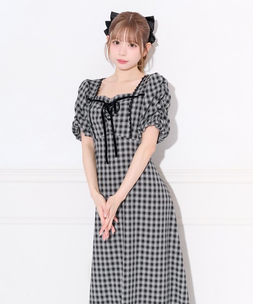apres jour(アプレジュール)の「アソート柄バックリボンデザインワンピース(ワンピース・レディース・ブラウン系その他/アイボリー/ブラック系その他・X-LARGE/MEDIUM/SMALL)」の11枚目の写真