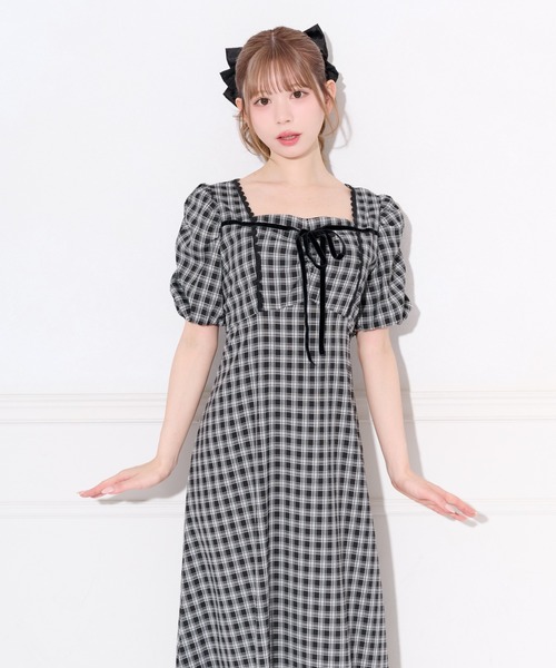 apres jour(アプレジュール)の「アソート柄バックリボンデザインワンピース(ワンピース・レディース・ブラウン系その他/アイボリー/ブラック系その他・X-LARGE/MEDIUM/SMALL)」の12枚目の写真