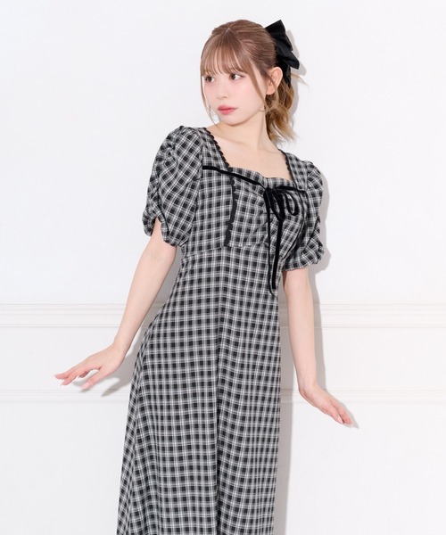 apres jour(アプレジュール)の「アソート柄バックリボンデザインワンピース(ワンピース・レディース・ブラウン系その他/アイボリー/ブラック系その他・X-LARGE/MEDIUM/SMALL)」の13枚目の写真