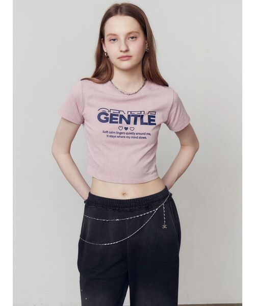 EMODA(エモダ)の「GENTLEプリントTシャツ(Tシャツ/カットソー・レディース・ブラウン/ピンク/ホワイト/グレー・FREE)」の14枚目の写真
