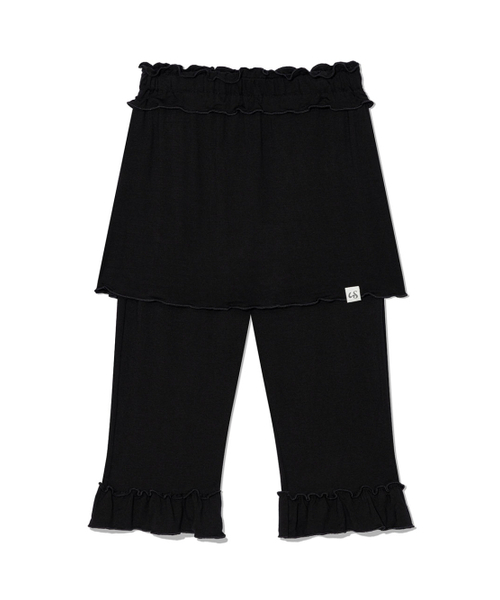 UGLY SHADOW（アグリーシャドウ）の「FRILL CAPRI SKIRT PANTS(BLACK)（その他パンツ・レディース・その他・FREE）」の4枚目の写真