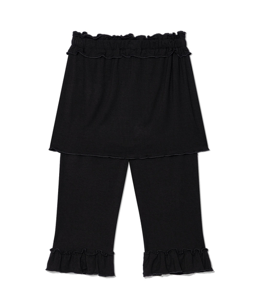 UGLY SHADOW（アグリーシャドウ）の「FRILL CAPRI SKIRT PANTS(BLACK)（その他パンツ・レディース・その他・FREE）」の5枚目の写真