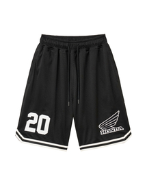Lip Mesh Jersey Shorts Black